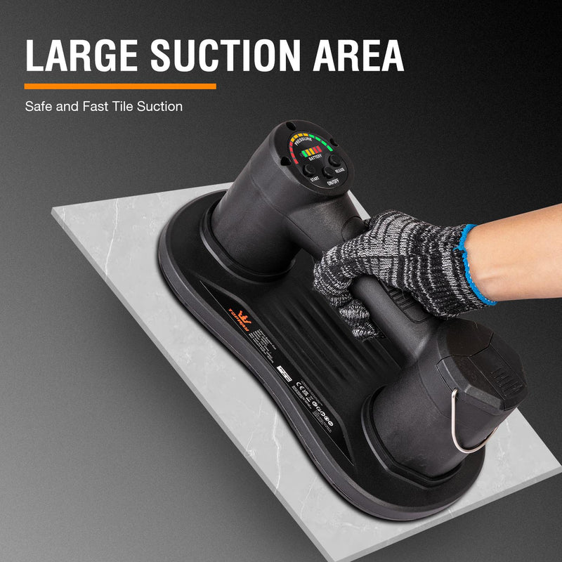 Tile Suction Carrier Cordless with 2 Batteries