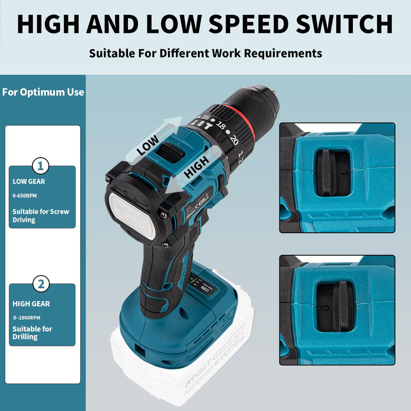 UNFT Cordless Impact Drill Mini - No Battery Included