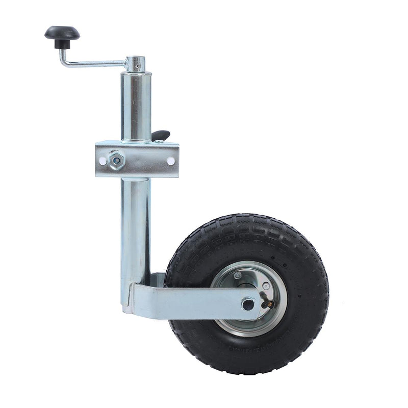 Caravan Trailer Jockey Wheel Inflatable 10" 150KG With Cable