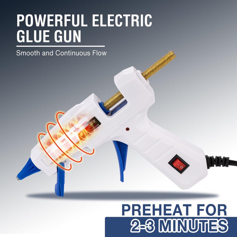 Glue Gun 7mm with 20PCs Coloured Glue Sticks