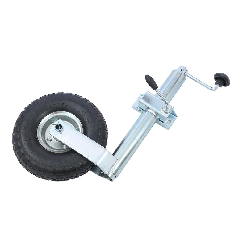 Caravan Trailer Jockey Wheel Inflatable 10" 150KG With Cable