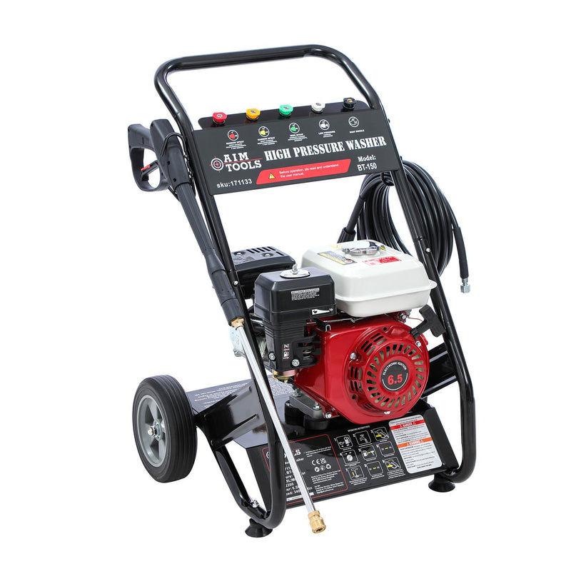 AIM Tools Petrol Pressure Washer, 6.5 HP 4 Stroke Petrol Engine