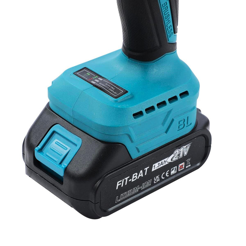 FIT-BAT Drill Brushless 21V with 1 Battery & Plastic case