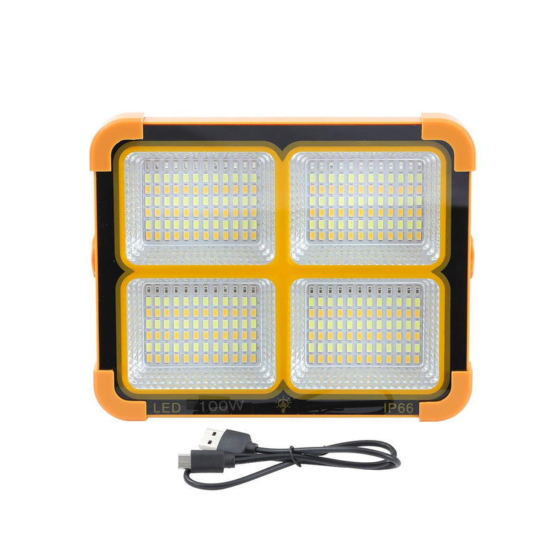 Solar Rechargeable Flood Light 100W