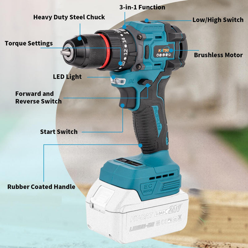 UNFT Cordless Impact Drill Mini - No Battery Included