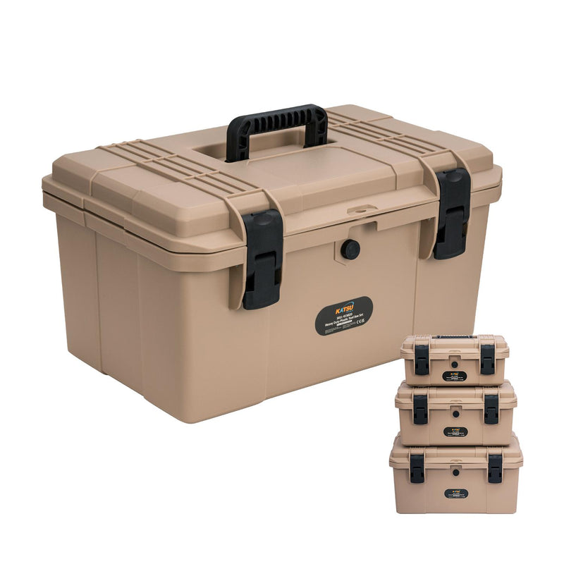 Heavy Duty Plastic Tool Box Set 3PCs