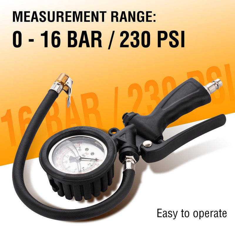 Tire Inflator Gauge With Liquid