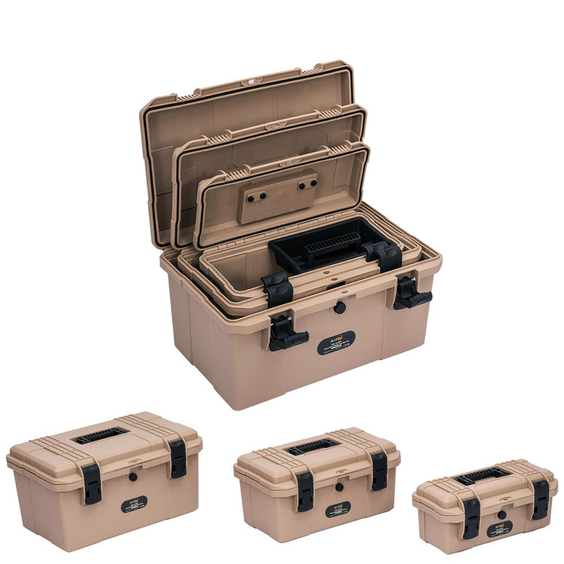 Heavy Duty Plastic Tool Box Set 3PCs