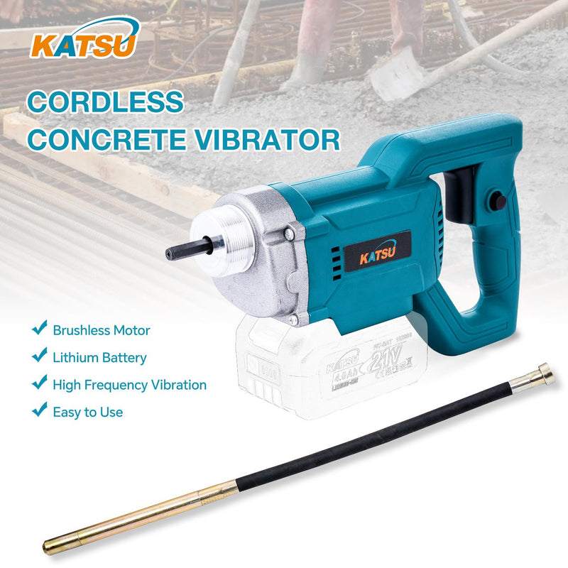 FIT-BAT Concrete Vibrator With Hose 1.2M No Battery