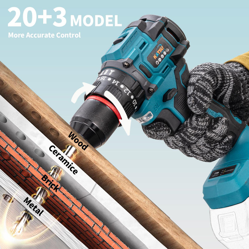 UNFT Cordless Impact Drill Mini - No Battery Included