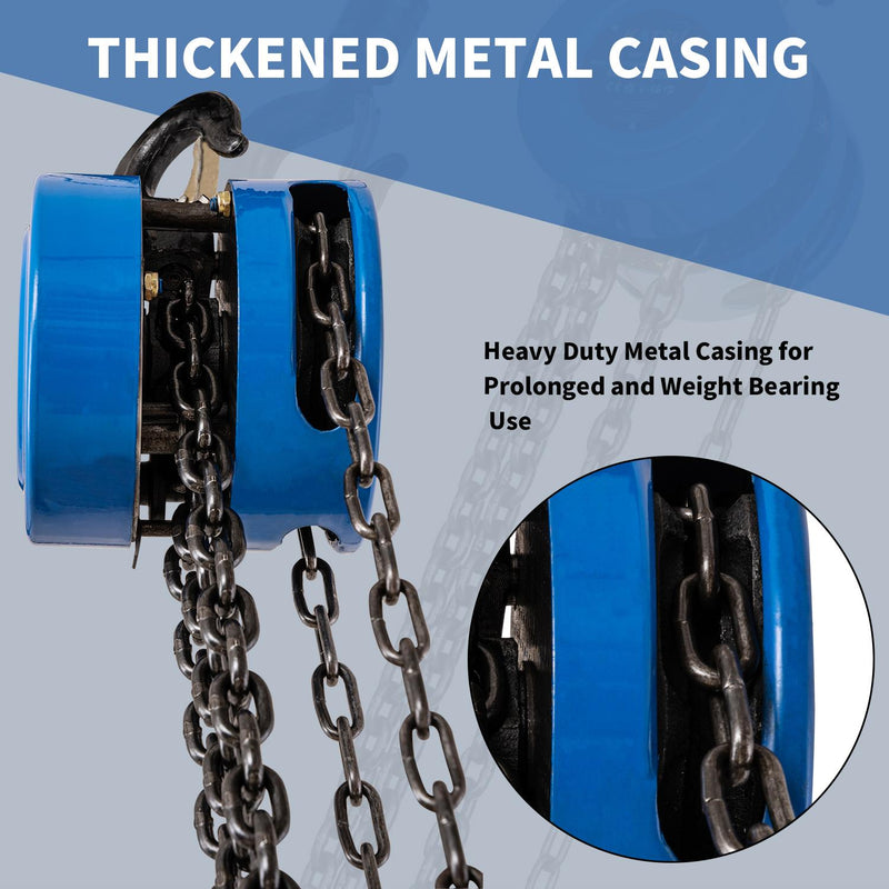 Chain Hoist Chain Block 3M 1Ton - Blue