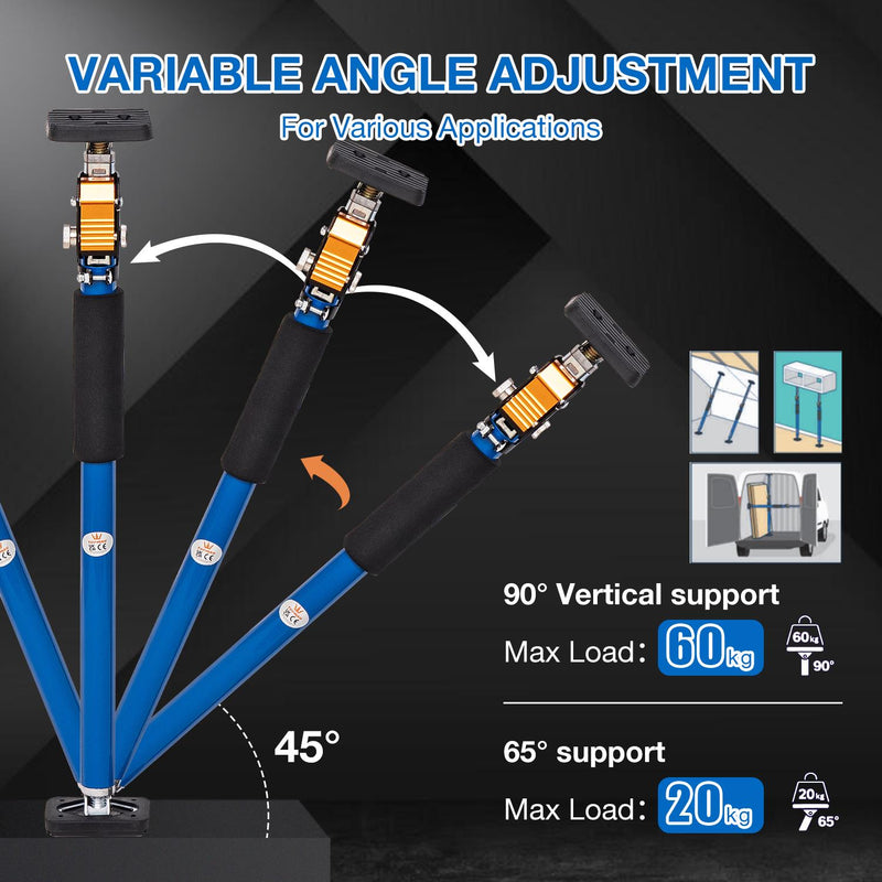 Telescopic Support Rod 60KG 60-100cm 2PCs