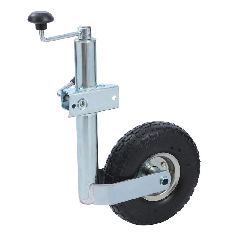 Caravan Trailer Jockey Wheel Inflatable 10" 150KG With Cable