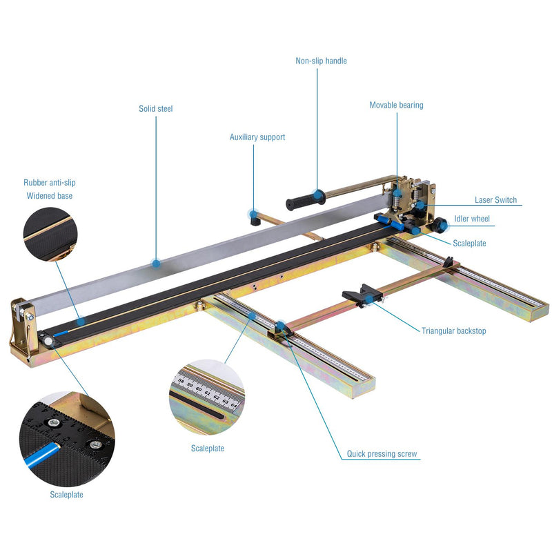 Tile Cutter Heavy Duty Galvanized 1200mm