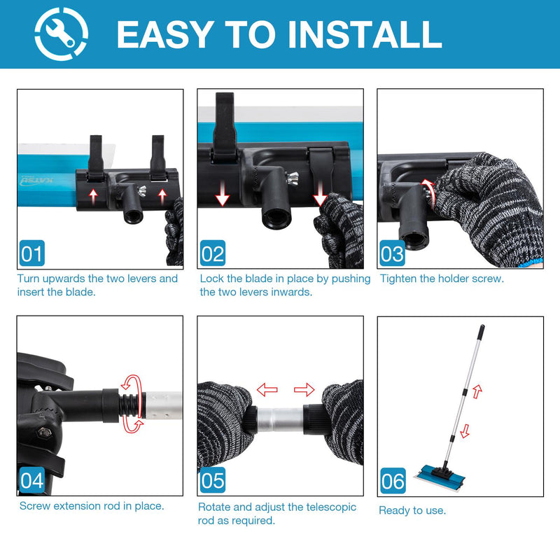 Skimming Plastering Tool Set 25,40,60cm In Carton Box