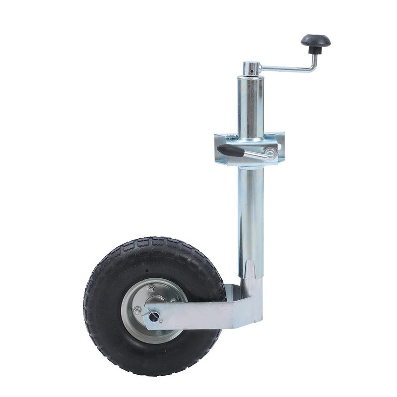 Caravan Trailer Jockey Wheel Inflatable 10" 150KG With Cable