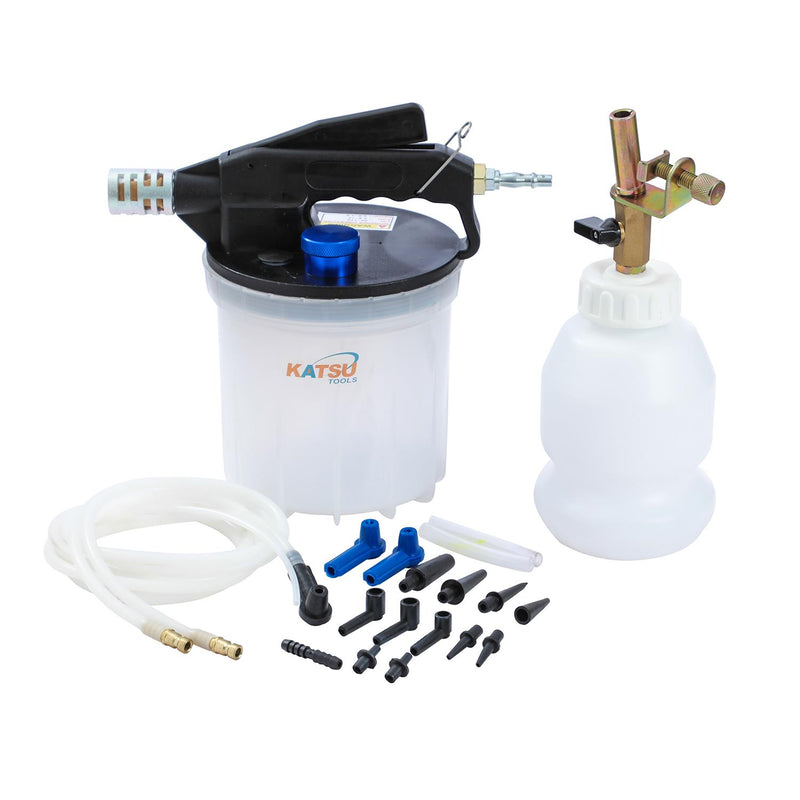 Vacuum Brake Bleeder Kit with 2L Brake Fluid Extractor 1L