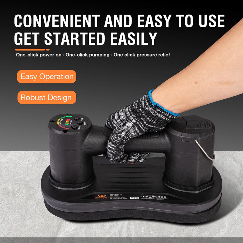 Tile Suction Carrier Cordless with 2 Batteries