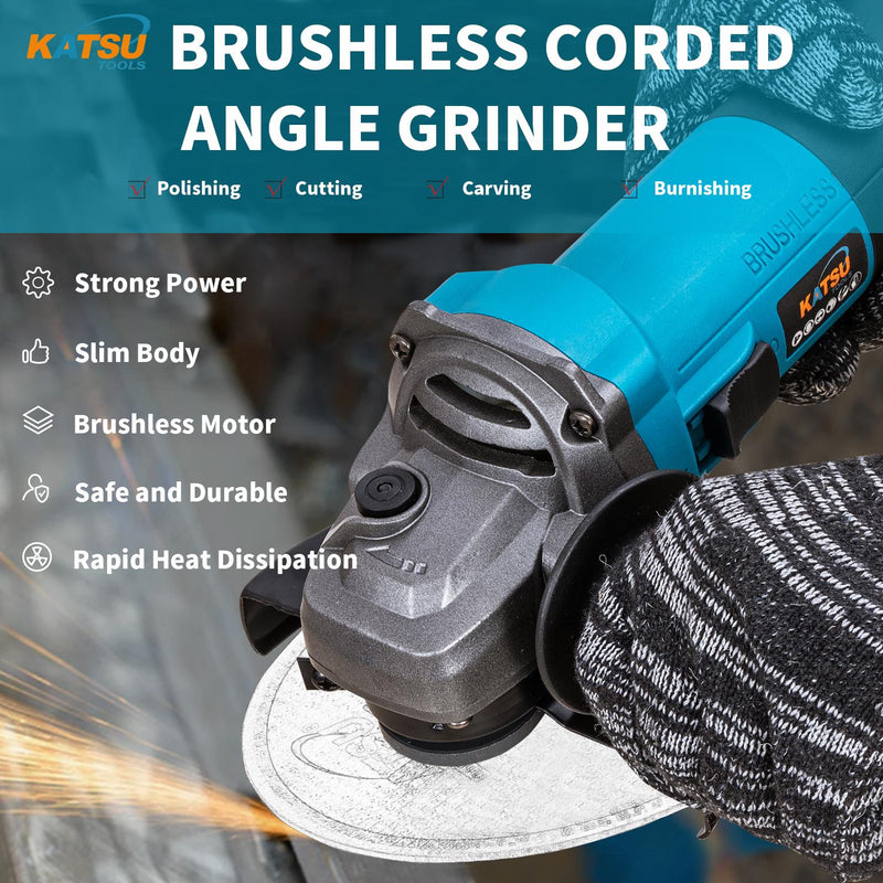 Electric Angle Grinder Brushless Motor 115mm