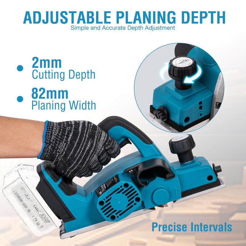 FIT-BAT Cordless Planer 82mm Brushless Motor