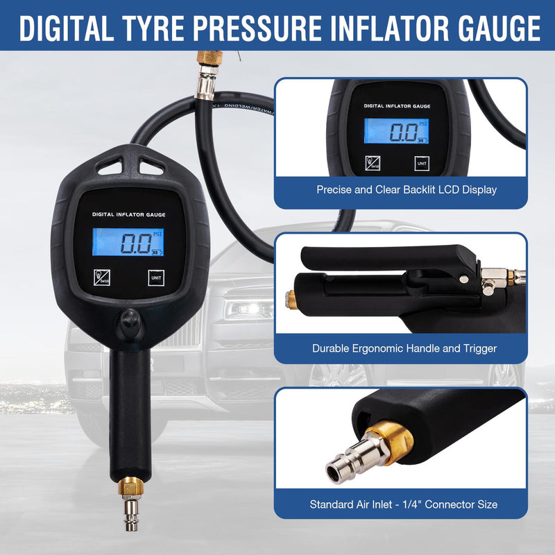 Tire Inflator Gauge Digital