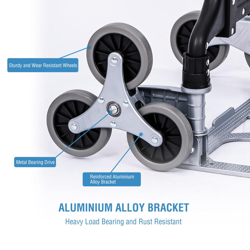 Folding Trolley Stairs Climbing Aluminium Frame 70KG