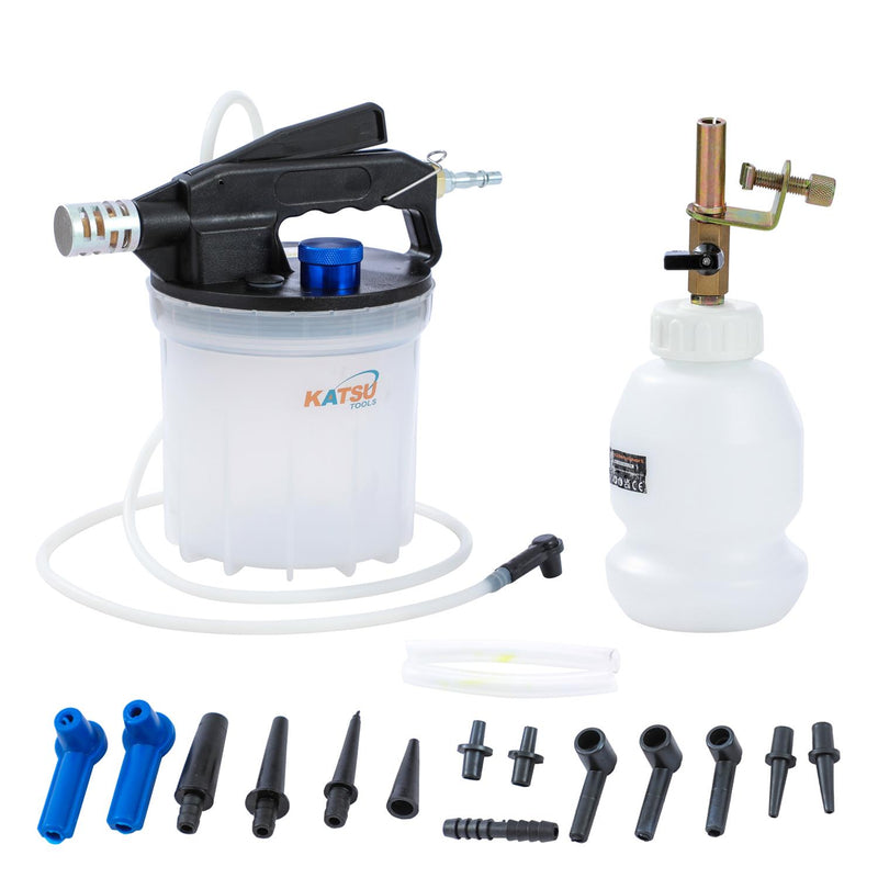 Vacuum Brake Bleeder Kit with 2L Brake Fluid Extractor 1L