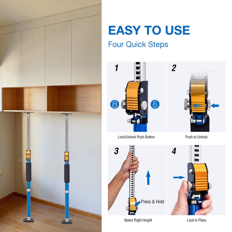 Telescopic Support Rod 60KG 60-100cm 2PCs