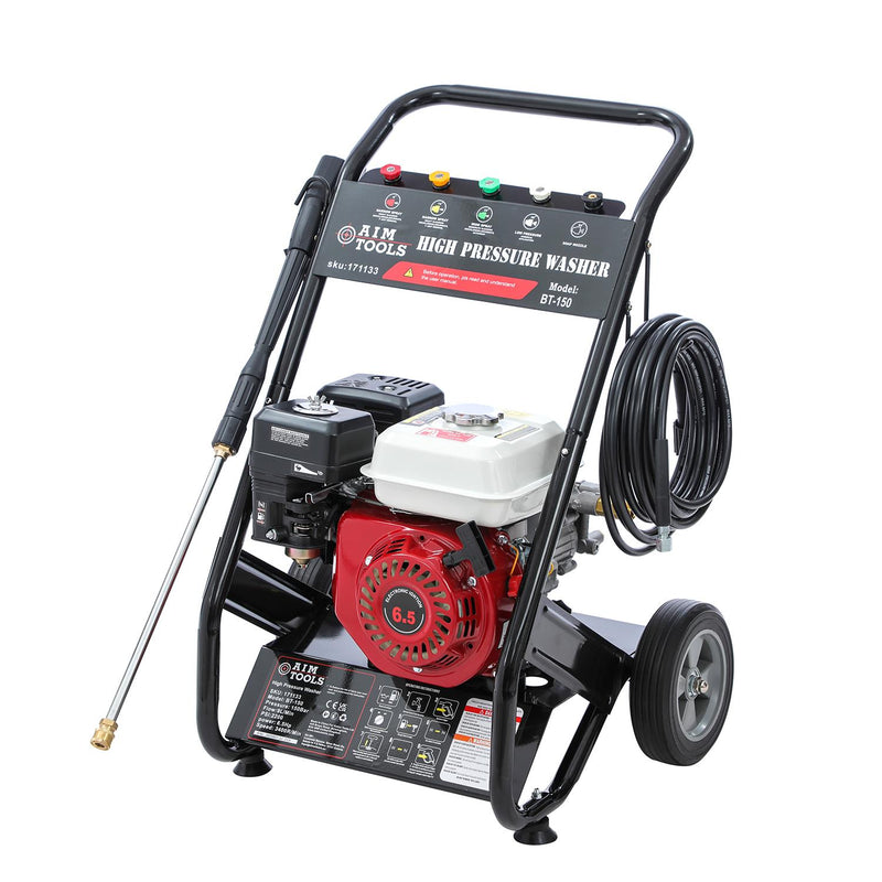 AIM Tools Petrol Pressure Washer, 6.5 HP 4 Stroke Petrol Engine