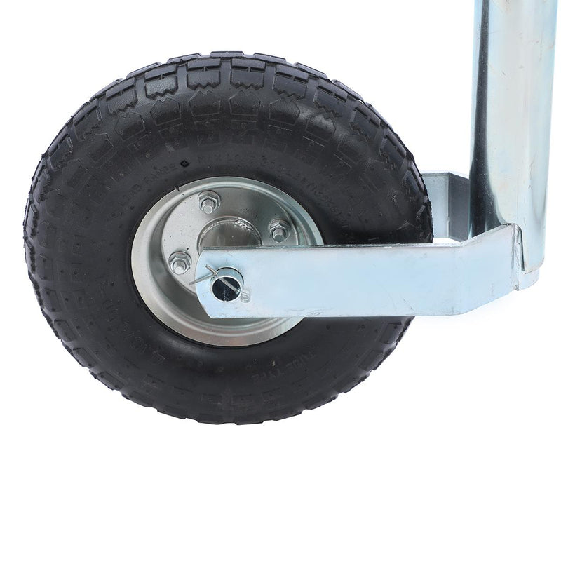 Caravan Trailer Jockey Wheel Inflatable 10" 150KG With Cable