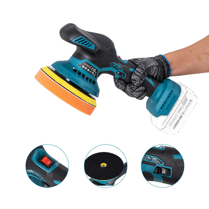 FIT-BAT Orbital Polisher With Accessories 12PCs