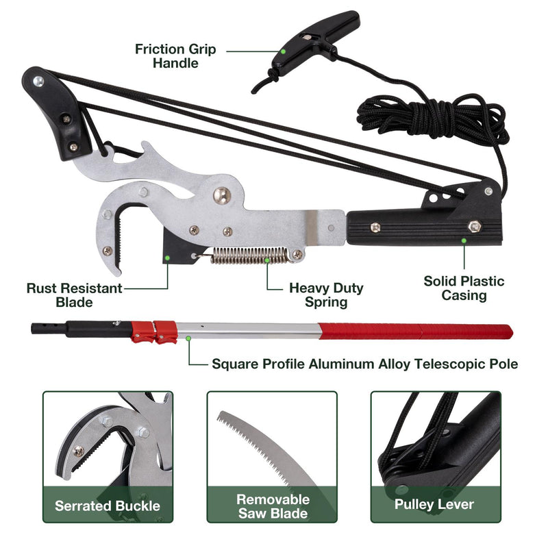 Telescopic Tree Pruner Oval Handle With Saw F330