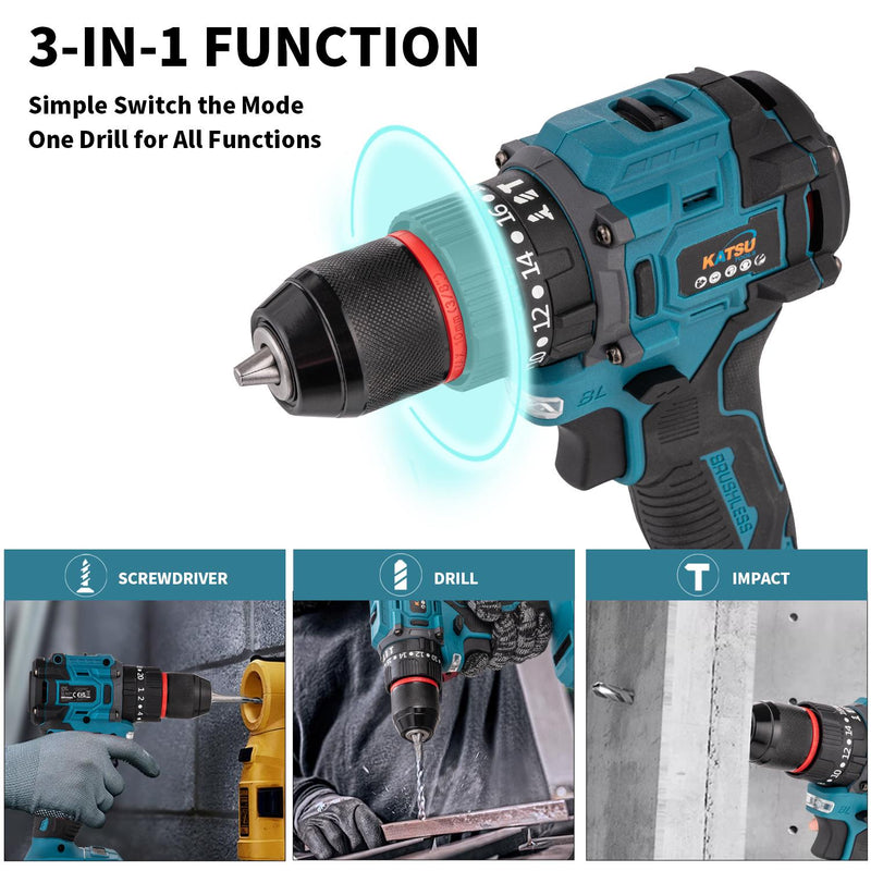 UNFT Cordless Impact Drill Mini - No Battery Included