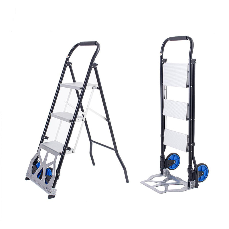 3 Steps Aluminium Trolley Ladder