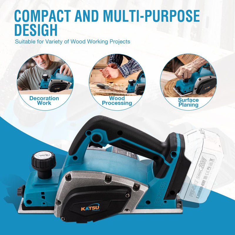 FIT-BAT Cordless Planer 82mm Brushless Motor