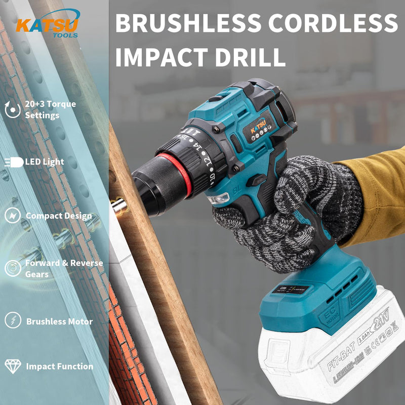 UNFT Cordless Impact Drill Mini - No Battery Included