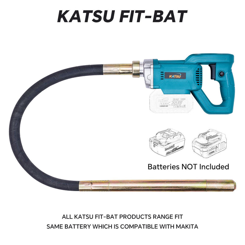 FIT-BAT Concrete Vibrator With Hose 1.2M No Battery