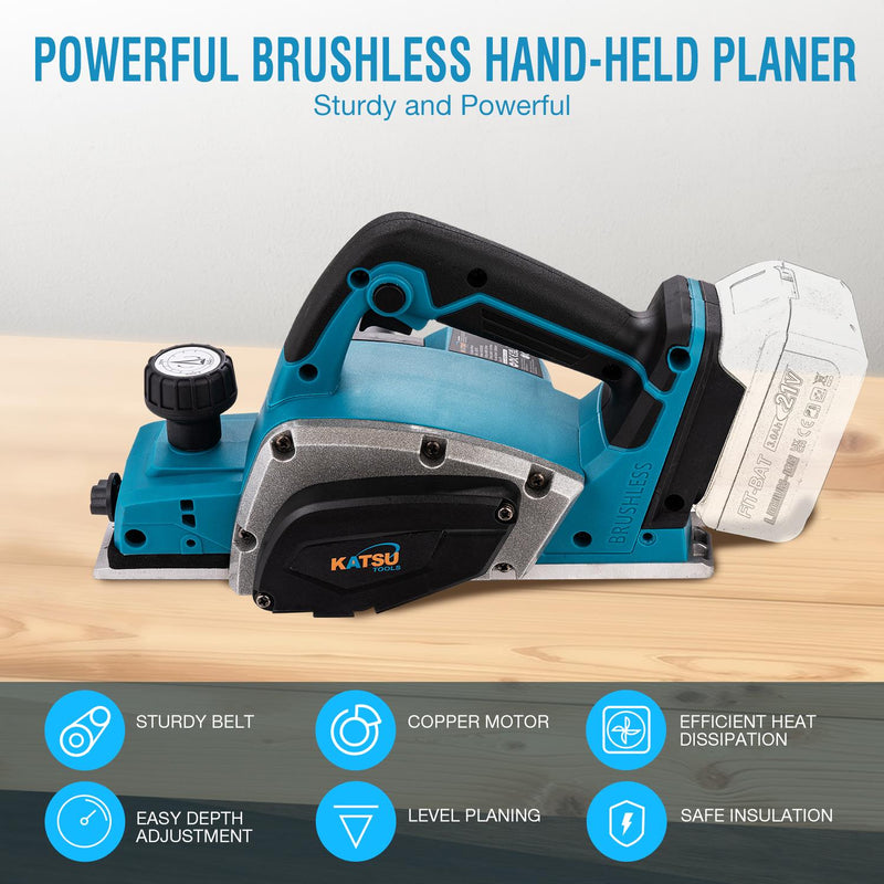 FIT-BAT Cordless Planer 82mm Brushless Motor