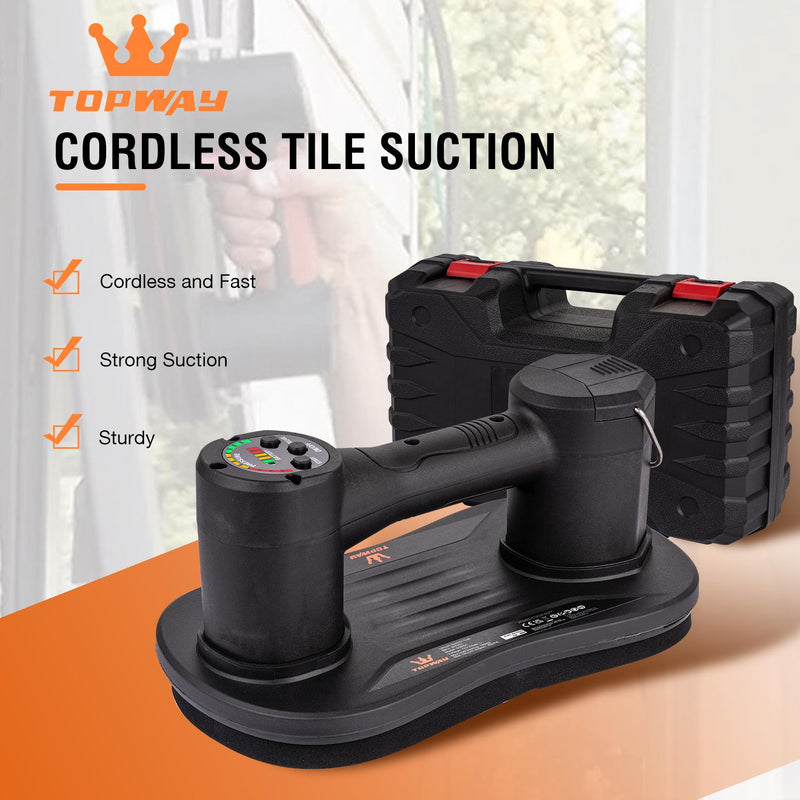 Tile Suction Carrier Cordless with 2 Batteries