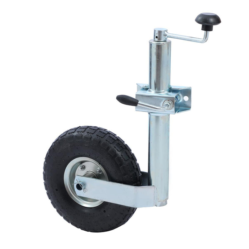 Caravan Trailer Jockey Wheel Inflatable 10" 150KG With Cable