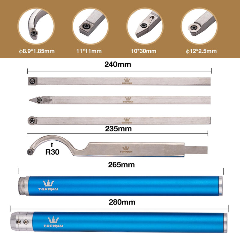 Wood Cutting Turning Tool set