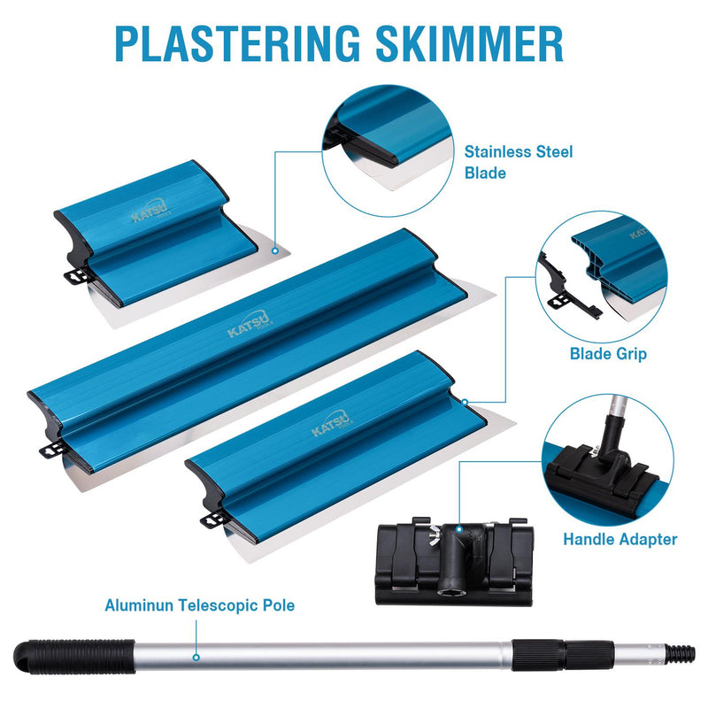 Skimming Plastering Tool Set 25,40,60cm In Carton Box