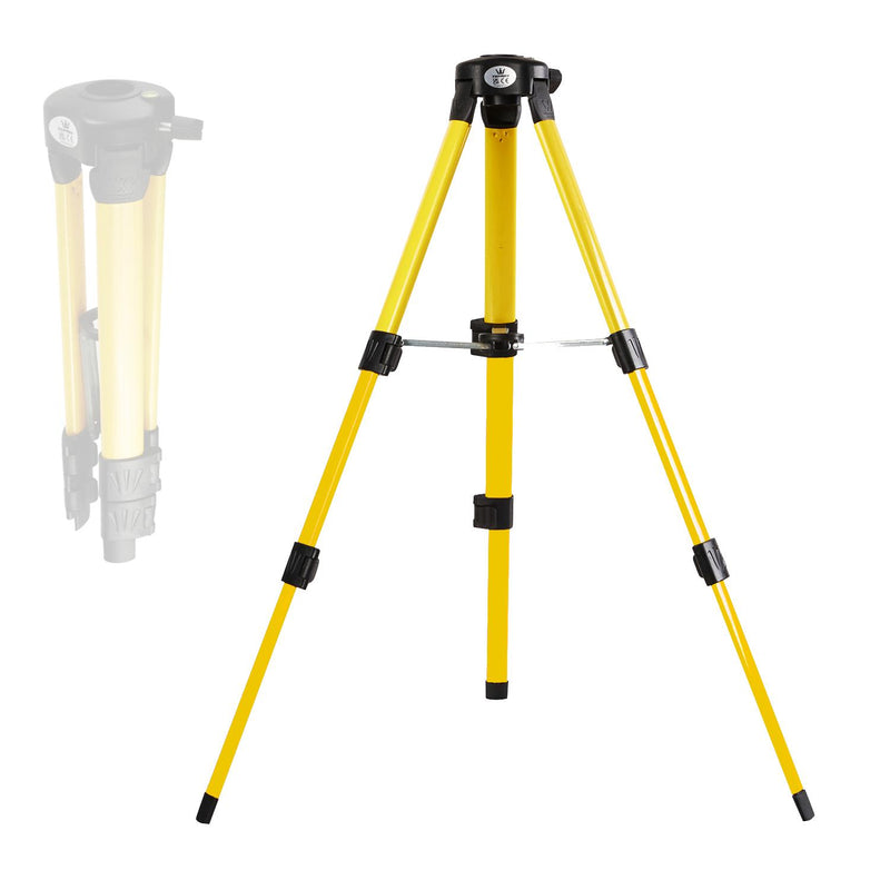 TOPWAY Laser Level Telescopic Tripod 37 - 74cm Three Sections Adjustable Stand Holder for Rotary and Line Laser Level Floor to Ceiling Laser Pole 311580