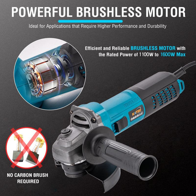 Electric Angle Grinder Brushless Motor 115mm