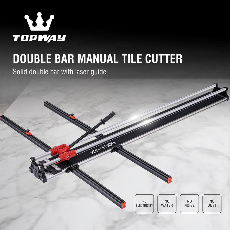 Tile Cutter Twin Rail Aluminium Base 1800mm