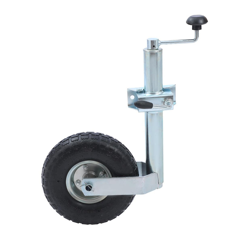 Caravan Trailer Jockey Wheel Inflatable 10" 150KG With Cable