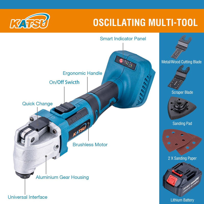 FIT-BAT Oscillating Saw Accessories With Battery 3.0A BMC