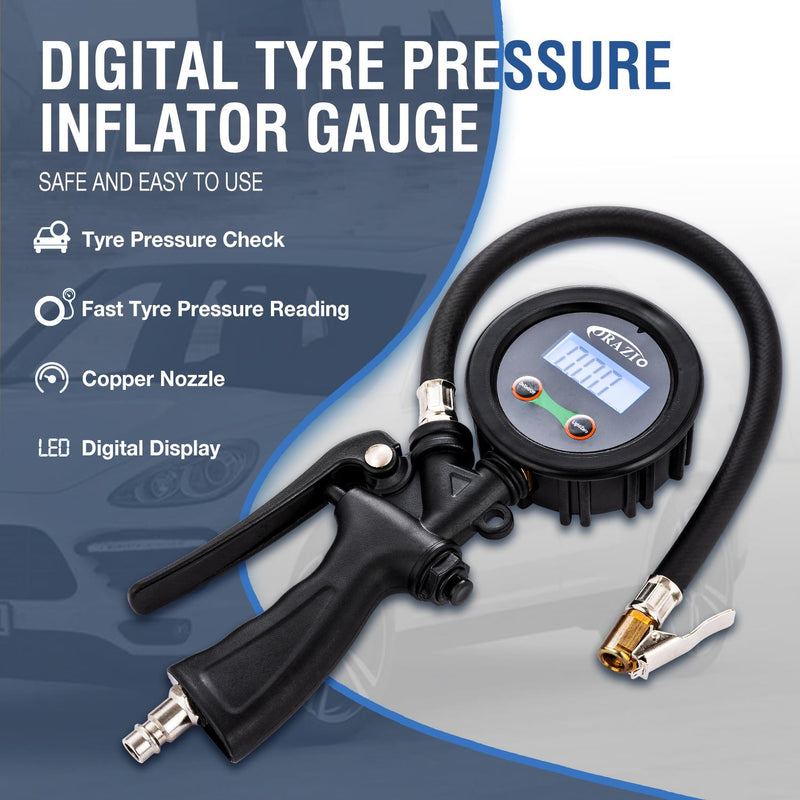 Tire Inflator Gauge Digital Small Screen