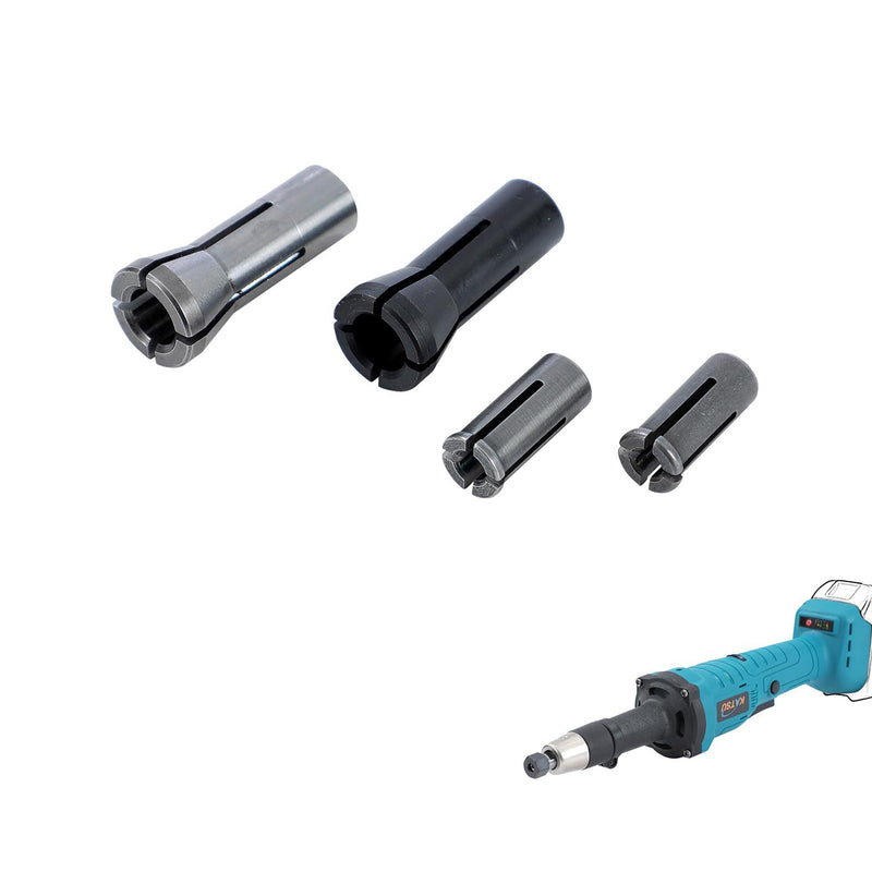 Spare Collets Set of 6mm - 1/8" - 1/4" - 3mm For Die Grinder