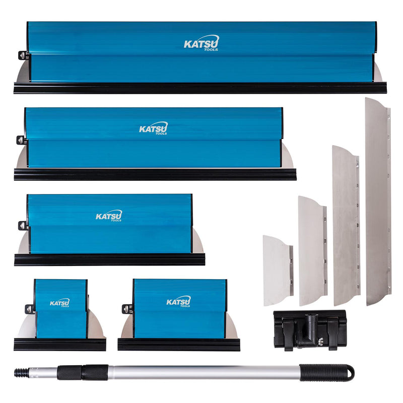 Skimming Plastering Tool Set 25,40,60,80cm In Plastic Case